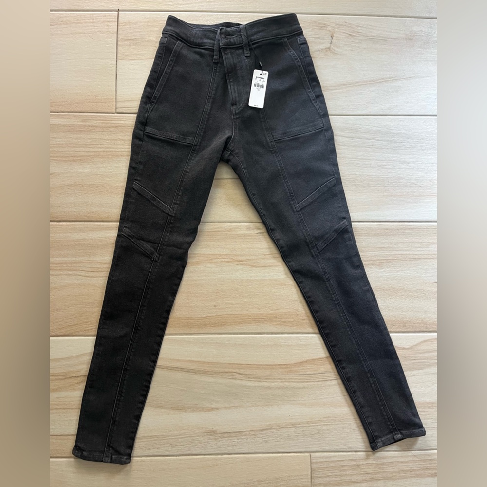 Express Charcoal Denim Jeans
